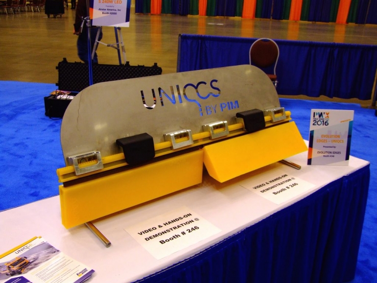 Evolution Edges introduces UNIQCS quick change snowplow scraper system at APWA PWX